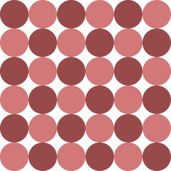Circle pattern of pink and white dot, repeat, replete pattern, endless pattern design for fabric printing, checkerboard blocks, checkerboard