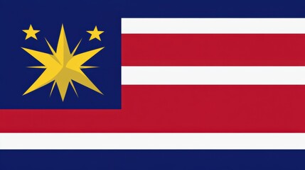 Random line in flag simbol