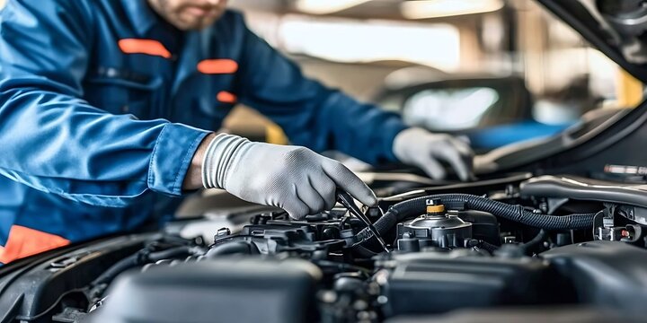 Professional mechanics conduct thorough inspections at auto repair shops.