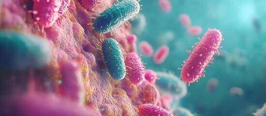 Fototapeta premium The Importance of Gut Bacteria in Digestion