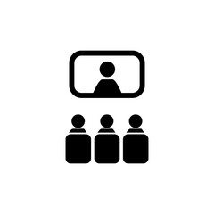Workshop web icons, training skills seminar icon vector workshop, Growth up and success business icon
