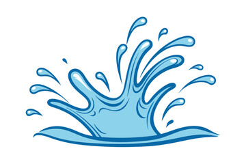 Water Splash Vector Illustration for Creative Projects