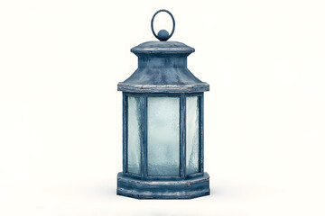 Vintage Lantern in Illuminated Soft Focus Displaying a Rustic Aesthetic with Clear Glass Panels and a Charming Weathered Finish for Decorative Use