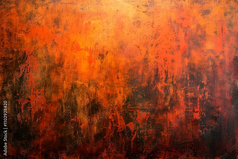 Poster deep, glowing orange canvas with subtle textured variations and a rich, warm undertone, ideal for cr
