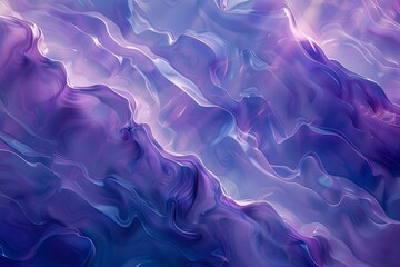 Obraz premium Fluid purple and blue abstract backdrop with rich, overlapping hues, forming a serene and striking pattern with smooth, flowing transitions
