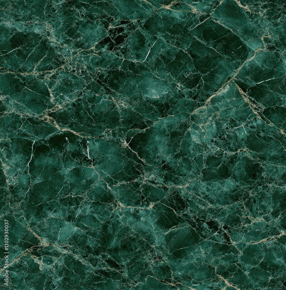 Poster a textured green marble surface with intricate patterns and veining.