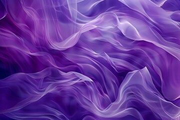 Fototapeta premium Opulent abstract backdrop with cascading purple waves, creating a sense of fluidity and grandeur, enhanced by shimmering gradients and dynamic textures.