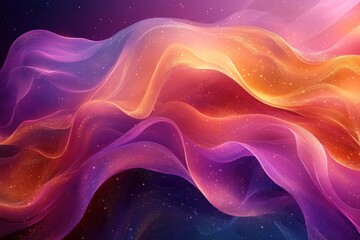 Obraz premium A vibrant abstract wave of colors and light, evoking a sense of movement and energy.