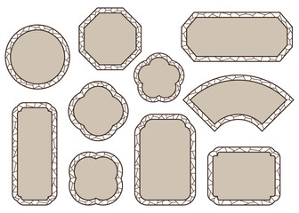 中華風のフレームセット、中国の古風な窓枠デザイン
