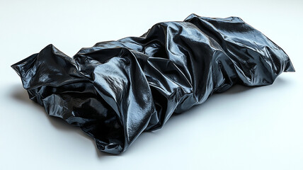  Trash Bag on a Solid Background