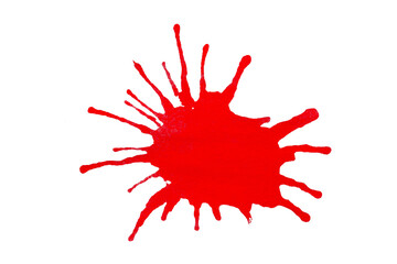 isolated brush red Shiny watercolor painting  on transparent background watercolor png