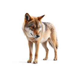 Fototapeta premium wolf isolated on white background