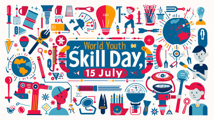 banner of world youth skill day 