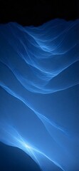 Blue Waves - Abstract Digital Art Background