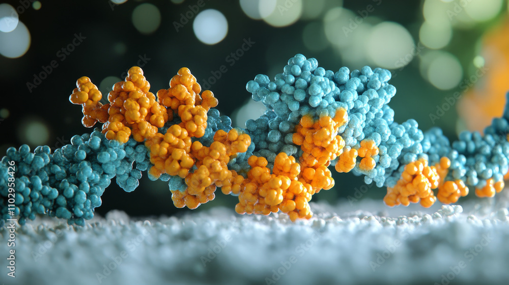 Poster scientists use computers to study dna's structure and changes. they're creating 3d models to underst