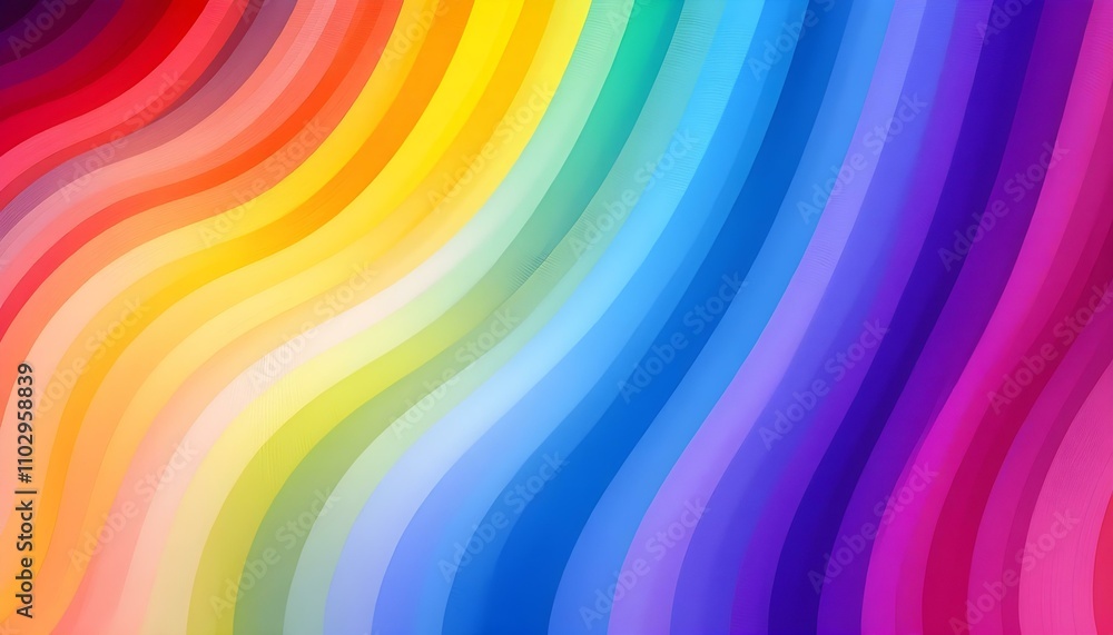 Poster rainbow rays curve sunburst multicolored with abstract background texture wallpaper pattern. seamles