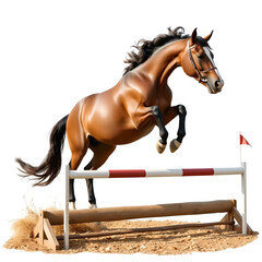 horse jumping