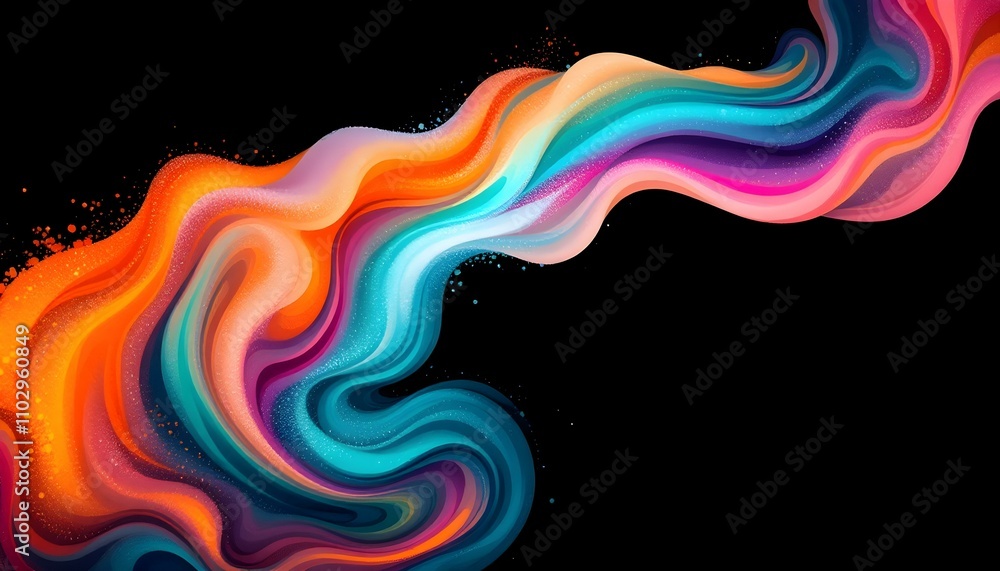 Poster Retro grainy gradient background noise texture effect summer poster design. Abstract modern gradient web banner. Grainy gradient background teal orange red blue retro noise texture