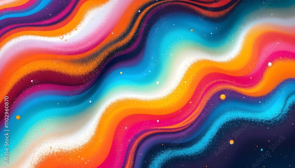 Poster Retro grainy gradient background noise texture effect summer poster design. Abstract modern gradient web banner. Grainy gradient background teal orange red blue retro noise texture