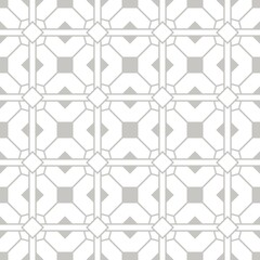 geometric seamless pattern in gray color for textile, carpet, wallpaper and fabric