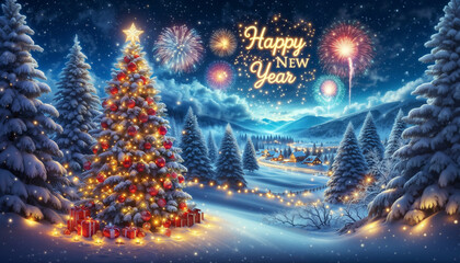 Celebrate the magic of the season with a snowy winter wonderland, sparkling lights, and dazzling fireworks lighting up the sky! Experience the warmth and joy of holiday celebrations