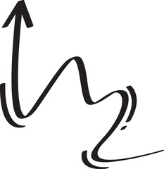 Turn Up Doodle Arrow