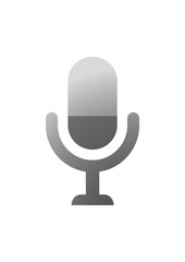 Mic icon in gradient style 