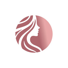 Beauty face design logo with creative concept