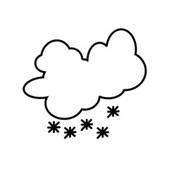 a beautiful cloud of winter season 