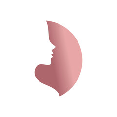 Beauty face design logo with creative concept