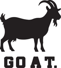 goat on black