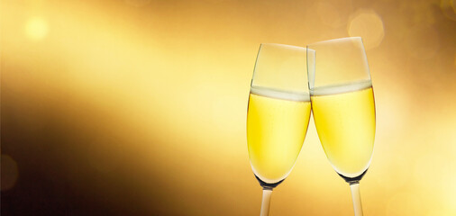 Silvester Feier 2025 mit Sekt