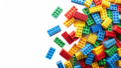 colorful plastic toy blocks
