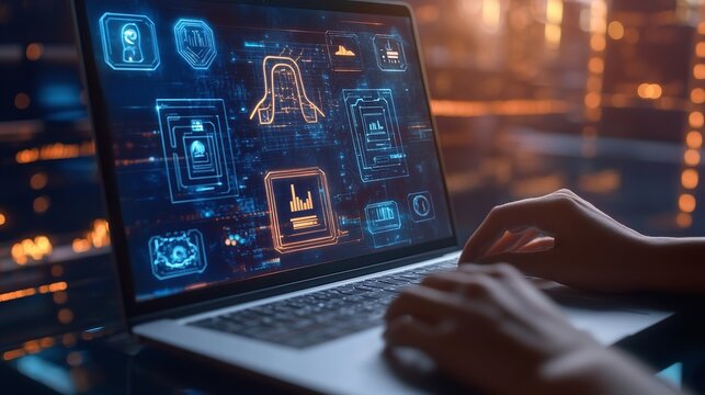 Man Coding in Library By Ida