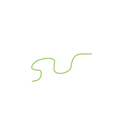 green thread line vector