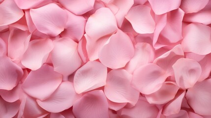 Soft pink rose petals creating a beautiful floral background ideal for wedding invitations or romantic designs