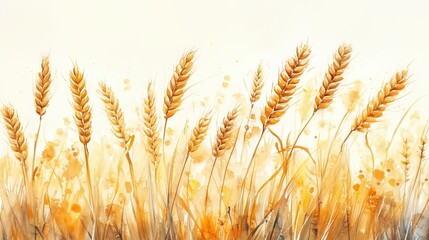Beautiful Golden Wheat Field Art for Nature Lovers