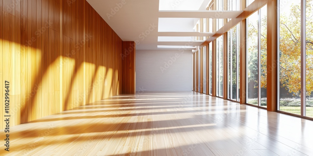 Poster exploring contemporary minimal room structures with filtered walls urban setting interior design ima