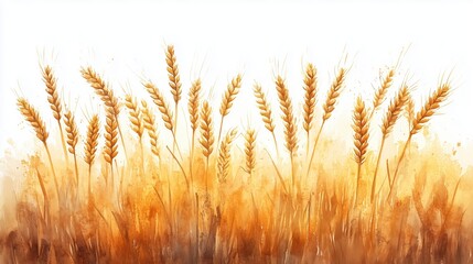 Golden Wheat Fields: A Vibrant Artistic Representation