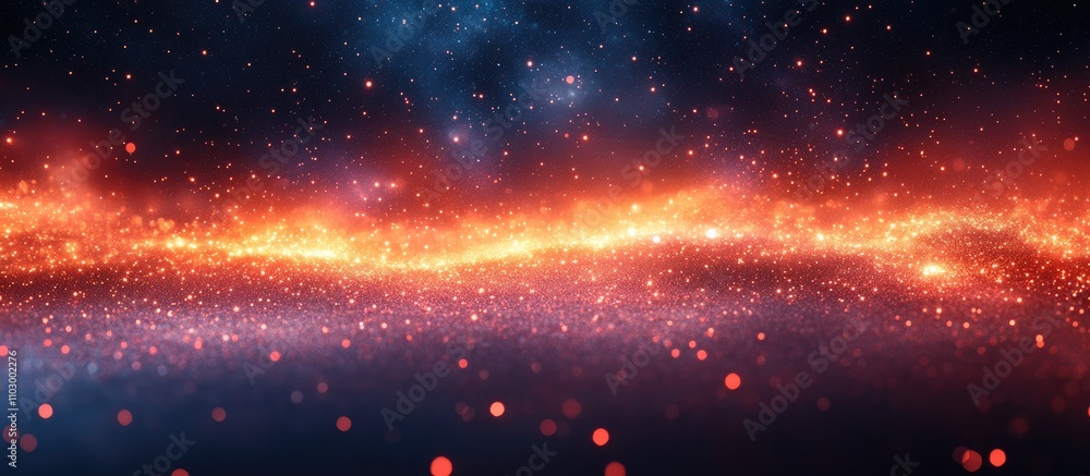 Aufkleber abstract glittering christmas backdrop with defocused sequin lights creating a festive and magical a