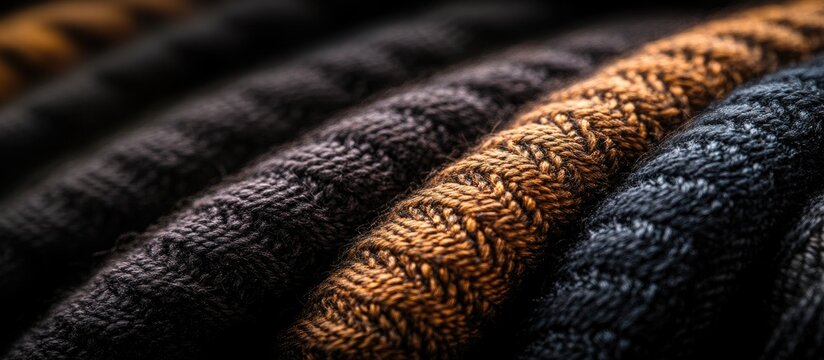 Macro shot highlighting detailed textile weaves in contemporary materials showcasing innovation quality and versatility in design