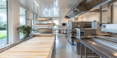 Producing fresh pasta sheets in an industrial bakery a stainless steel setup for optimal efficiency