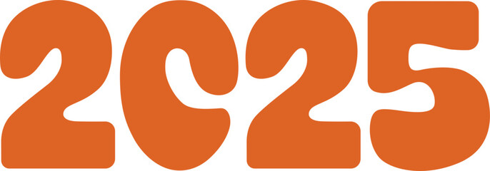 2025 Typography New Year