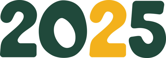 2025 Typography New Year