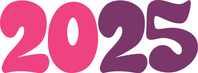 2025 Typography New Year