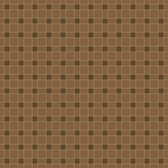 Seamless Geometric Plaid Check Pattern On Brown Background