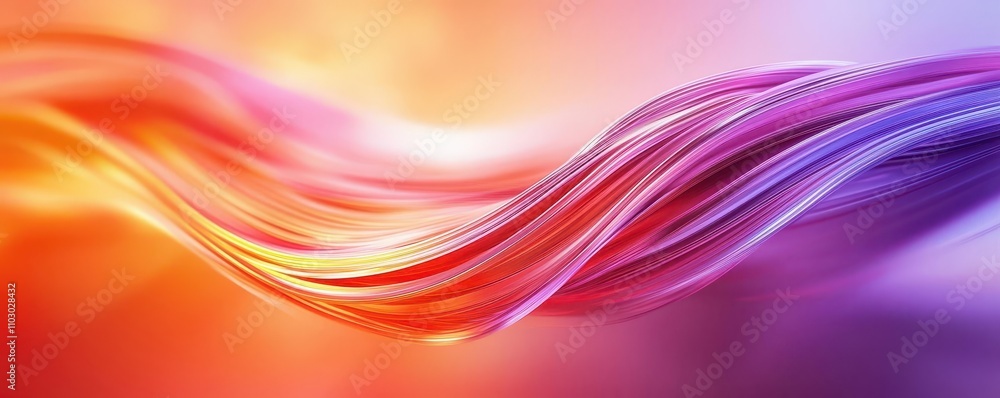 Poster a vibrant swirl of colors in warm hues, blending smoothly to create a dynamic, abstract design that 