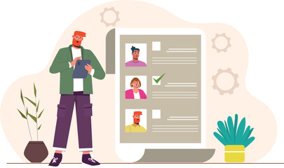 Online Survey Illustration