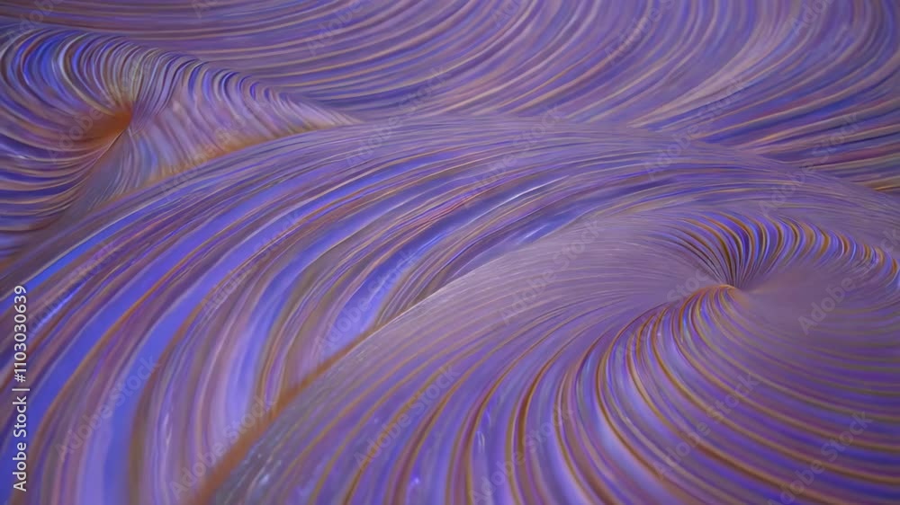 Aufkleber dynamic streams of energy create a hypnotic loop as they radiate outward in circular waves, merging 