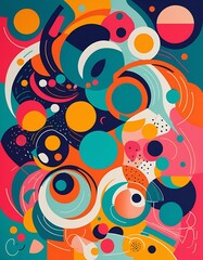 Naklejka premium abstract background with circles